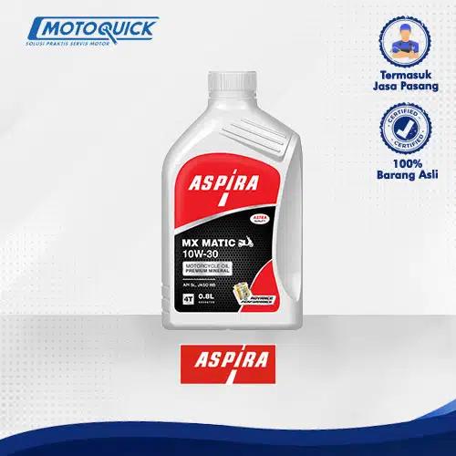 Voucher Motoquick Oli Motor Oli Motor Matic 10W-30 (AX5) Aspira Oil 0,8L untuk Motor Matic