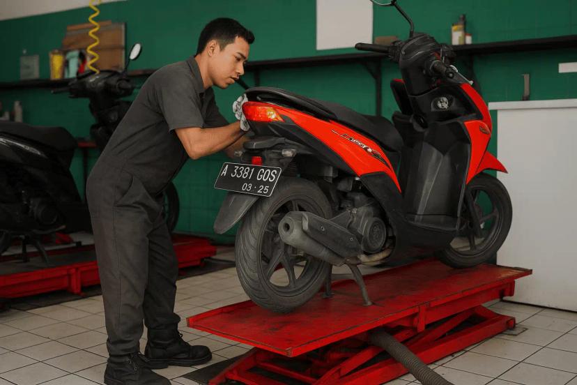 bengkel motor serang