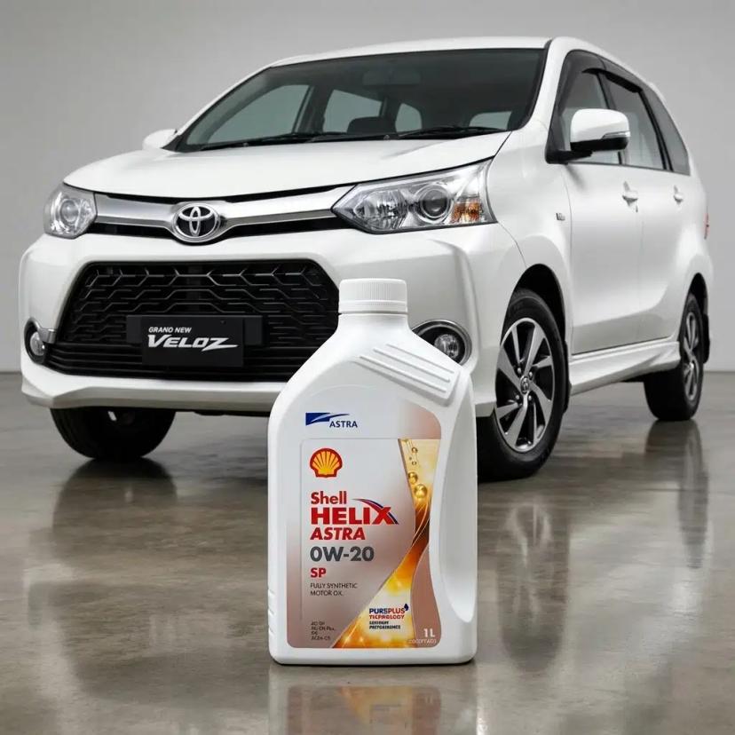 Oli rekomendasi Avanza Veloz Astra Shell Helix 0W20 SP