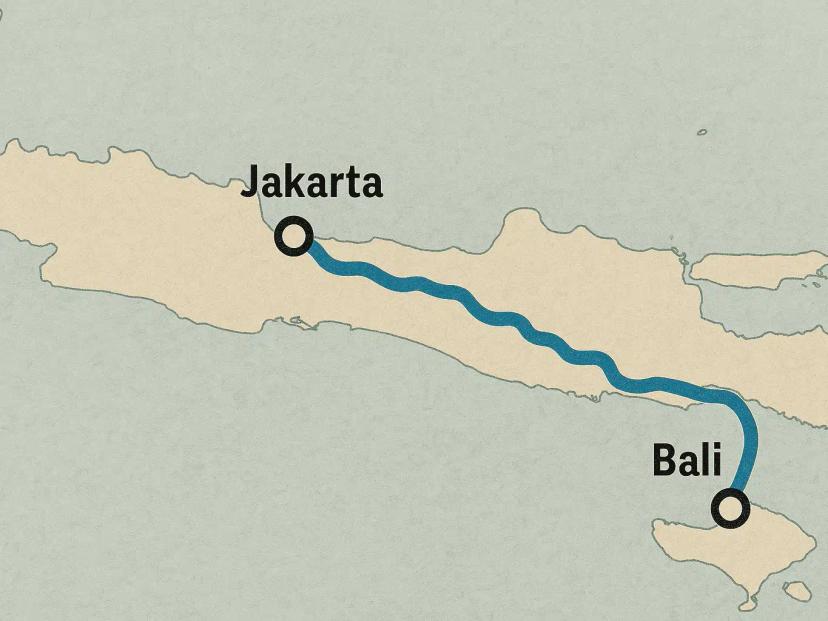 jakarta bali berapa jam