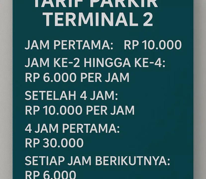parkir harian terminal 2