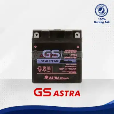 Aki Motor GS ASTRA MF GM5Z-3B - Motor Honda Supra, Honda Supra Fit, Yamaha Mio, Yamaha Jupiter, Yamaha Vega, Suzuki Smash, Suzuki Shogun