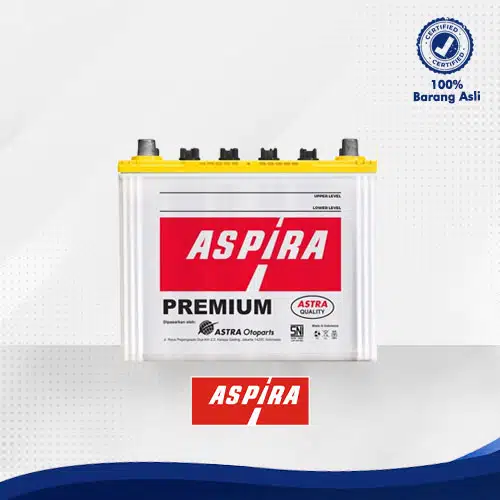 Aki Mobil Premium ASPIRA NS70 (65 Ah) untuk Kendaraan Panther Series, Elf NKR 66, L-300 (D) Series, E-2000 (D), Kijang (D), HINO BUS FB, HINO DUTRO TRUCK, HINO TRUCK FM, ISUZU ELF NKR 66, ISUZU PANTHER, Elf NKR 58, Truck Fuso, Dyna