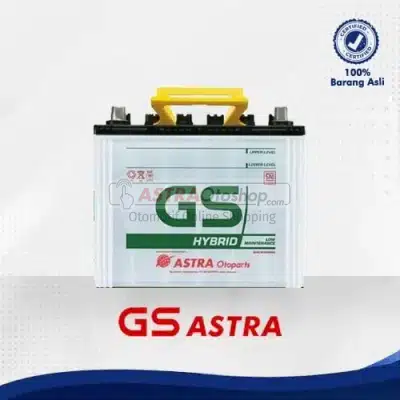 AKI GS ASTRA Hybrid NS60L untuk mobil Toyota Voxy, Corolla Altis, Corolla, Honda City, Suzuki Baleno, Karimun, Nissan Livina, Grand Livina, Evalia, dll