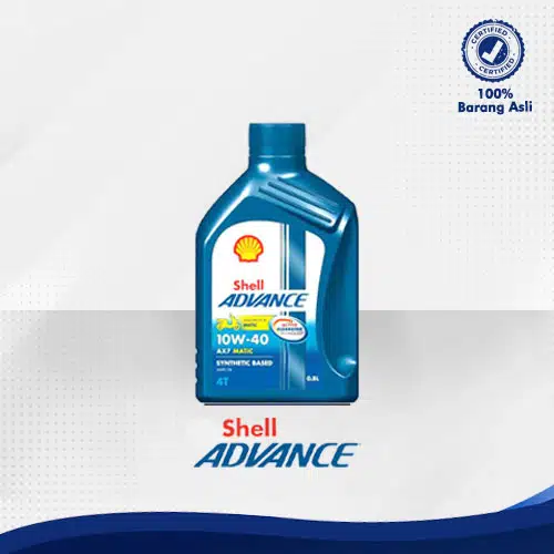 Oli Motor Matic Shell Advance 4T AX7 Scooter 10W-40 0.8 L - Honda, Yamaha, Suzuki - All Brand