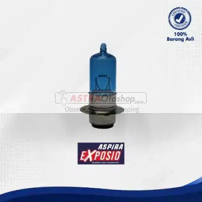 Bohlam Depan Halogen True Blue ASPIRA EXPOSIO untuk motor MATIC, KARISMA, JUPITER Z, SHOGUN, dan Sejenis