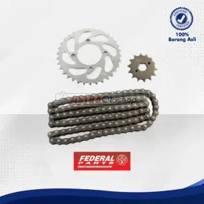 Drive Chain Kit FEDERAL PARTS untuk Suzuki Shogun 125 R New (428-14T/34T/100L)