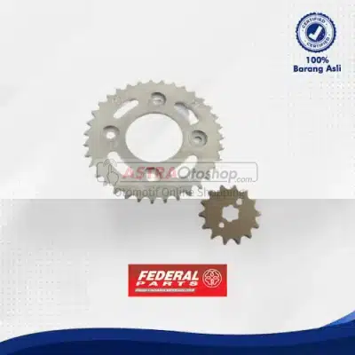 Drive Chain Kit FEDERAL PARTS untuk Honda Karisma, Karisma X, Supra X125 (420-14T/35T/104L)