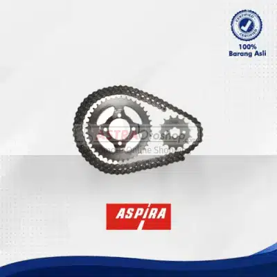 Paket Drive Chain/ Gear Set Aspira untuk motor Honda Supra, Supra X