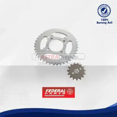 Drive Chain Kit FEDERAL PARTS untuk Honda Supra, Supra X (428-15T/40T/104L)