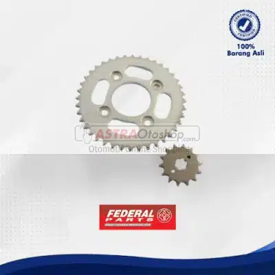 Drive Chain Kit FEDERAL PARTS untuk Honda New Supra Fit, Revo (428-14T/36T/106L)