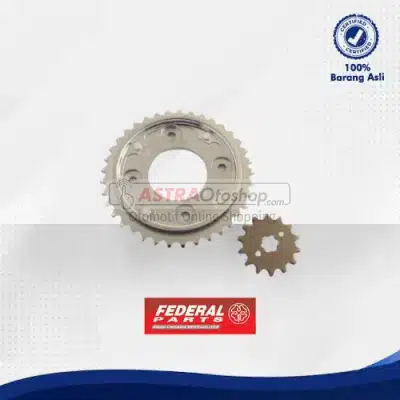 Drive Chain Kit FEDERAL PARTS untuk Honda Blade, Revo Absolute (420-14T/37T/102L)