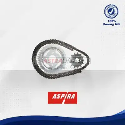 Paket Drive Chain/ Gear Set Aspira untuk motor Honda Tiger