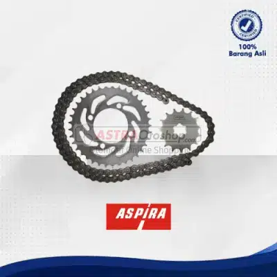 Paket Drive Chain/ Gear Set Aspira untuk motor Yamaha Vega ZR (Rantai 420)