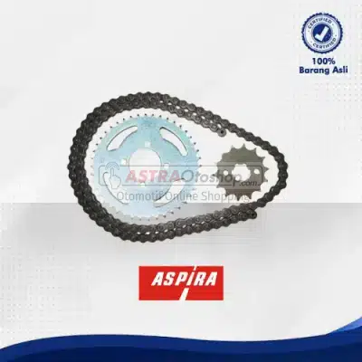 Paket Drive Chain/ Gear Set Aspira untuk motor Suzuki Satria FU