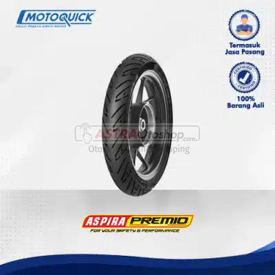 Voucher Motoquick Ban Belakang Motor Aspira Premio Sportivo Tubeless 80/90 Ring 14 untuk Yamaha Mio