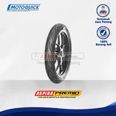 Voucher Motoquick Ban Depan Motor Aspira Premio Sportivo Tubeless 80/90 Ring 14 untuk Honda Vario, Beat