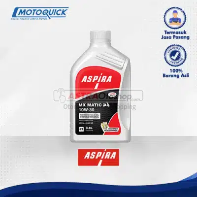 Voucher Motoquick Oli Motor Oli Motor Matic 10W-30 (AX5) Aspira Oil 0,8L untuk Motor Matic