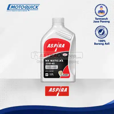 Voucher Motoquick Oli Motor Oli Motor Matic 20W-40 (AX5) Aspira Oil 0,8L untuk Motor Matic