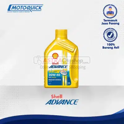 Voucher Motoquick Oli Motor Shell Advance AX5SC 20W40 0.8 L untuk Motor Matic