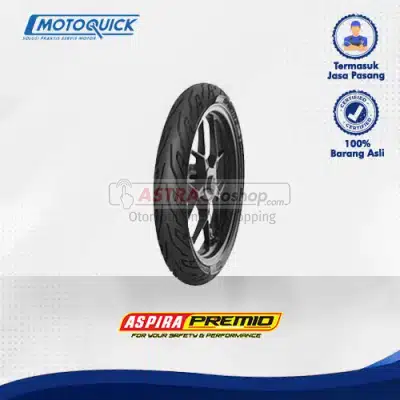 Voucher Motoquick Ban Depan Motor Aspira Premio Sportivo Tubeless 70/90 Ring 14 untuk Yamaha Mio