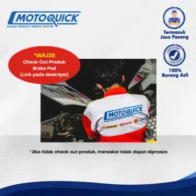 E-Voucher Motoquick Jasa Pasang Brake Pad (Kampas Rem Depan) - WAJIB check out produk brake pad, link di deskripsi