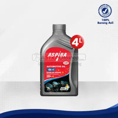 Bundling Oli Mesin Mobil 10W-30 Aspira Oil (1L x 4)