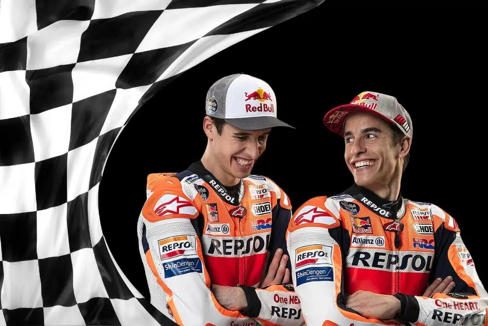 Marc Marquez kalahkan adiknya