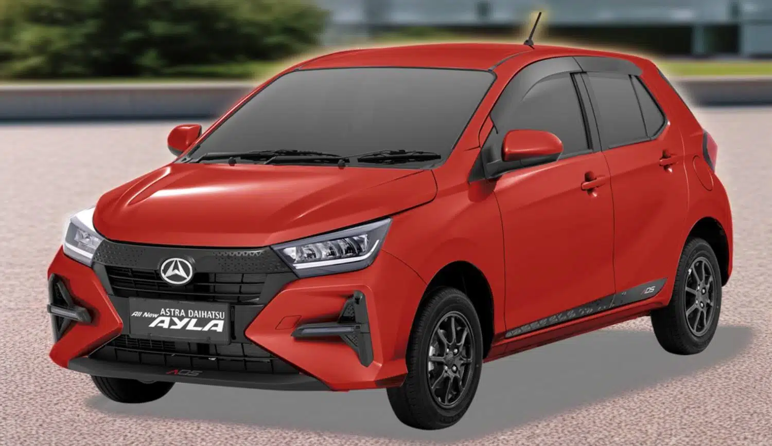 gambar mobil daihatsu ayla merah