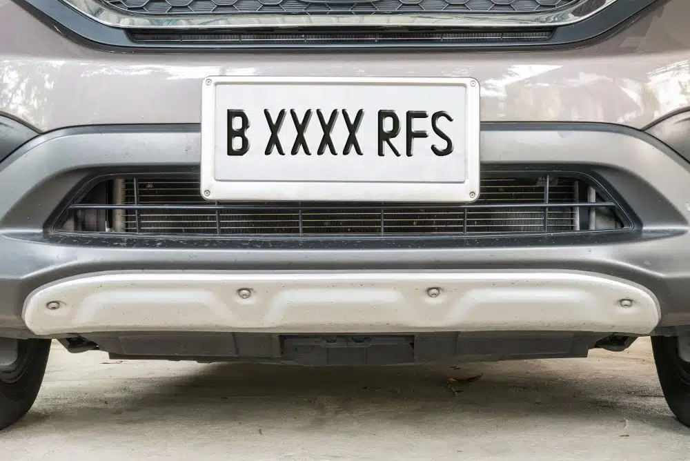 Gambar contoh plat nomor RFS