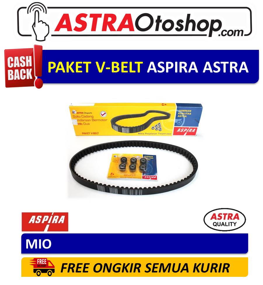 V Belt Kit ASPIRA untuk motor MIO